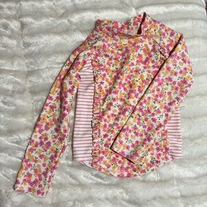 Jessica Simpson 4T Pink Long Sleeve Swim Top